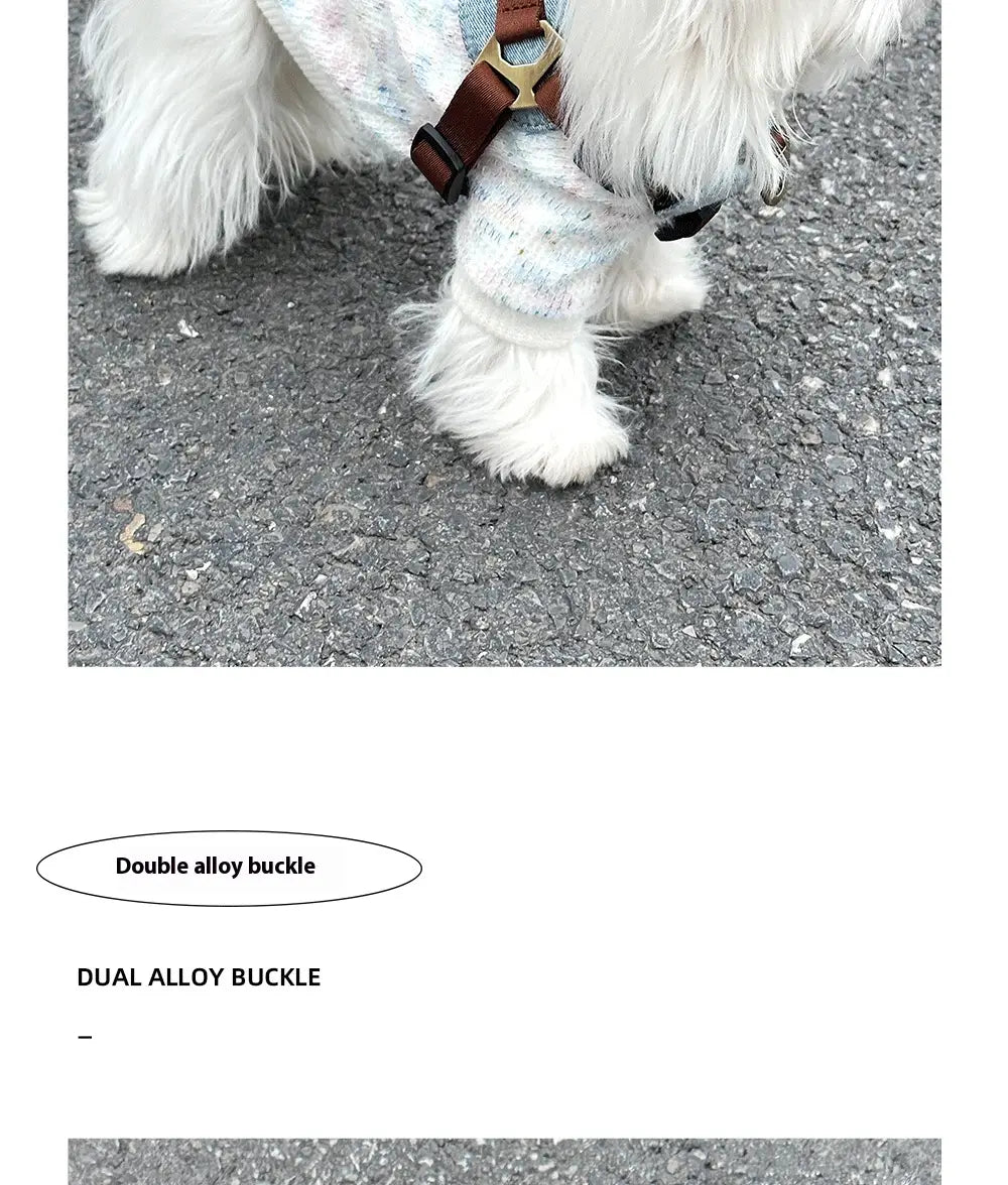 Leash madra frith -bhite H03 donn donn cadás poileistear poileistear rópa tarraingthe láidir