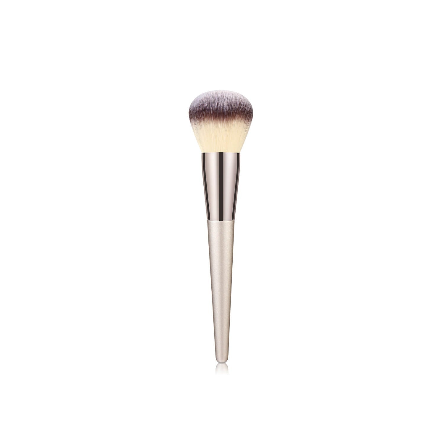 Wooden Handle Makeup Brush Set with Champagne Gold Handles