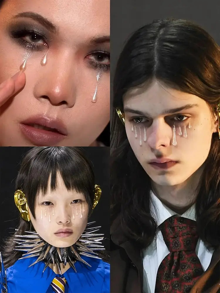 Goddess Makeup Epoxy Tears with Resin and Adhesive for Creative Effects