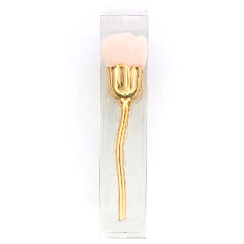 Single Rose Flower Makeup Brush