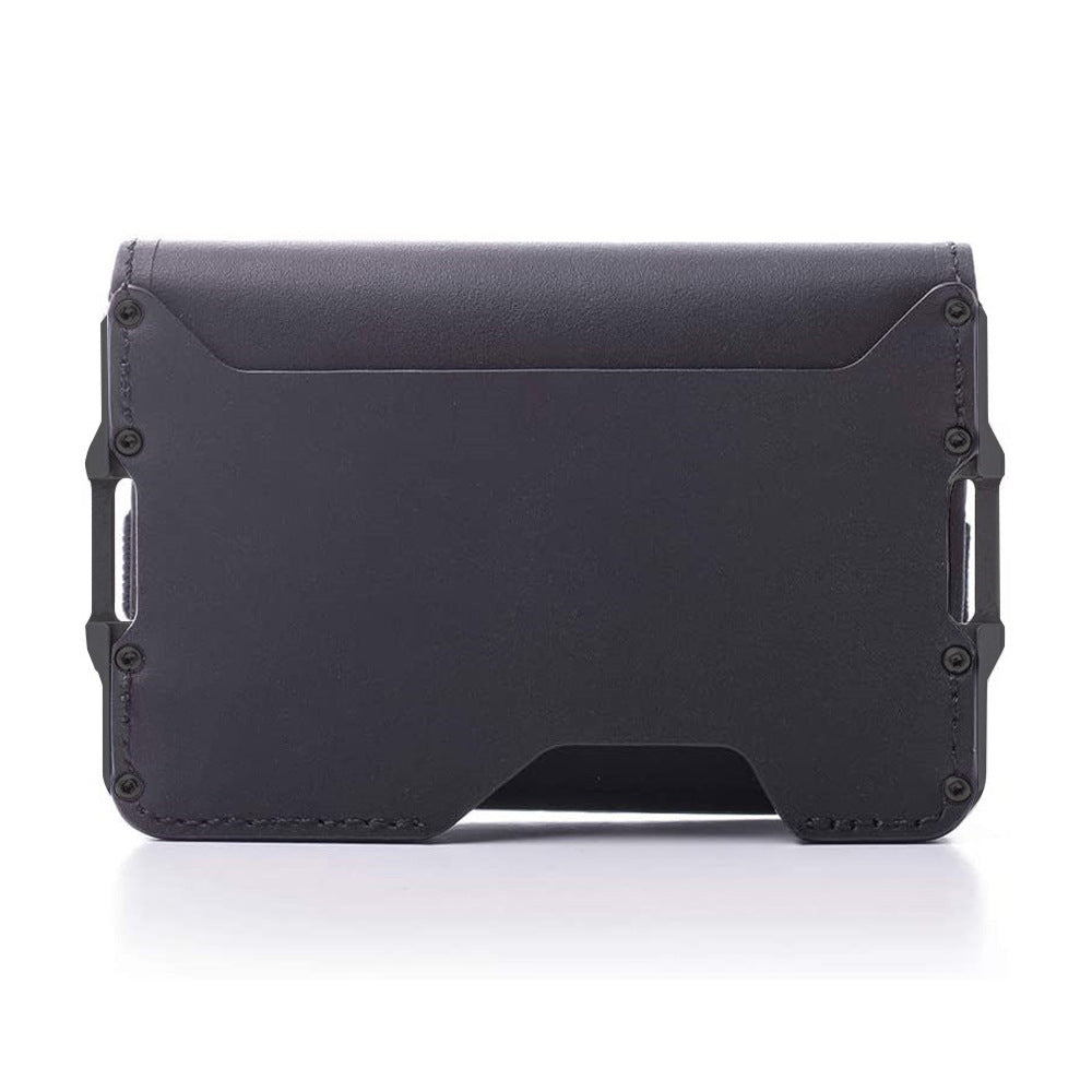 New Men’s Rfdi Anti-theft Brush Outdoor Aluminum Alloy Wallet - Aluminum Alloy Wallet for Men Who Love Safe Style