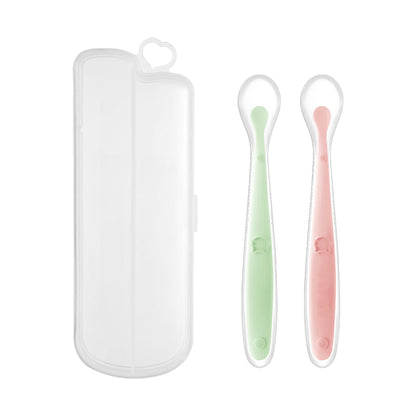 Baby Food Supplement Silicone Spoon - Spoon Wars: The Baby Food Double Spoon Adventure