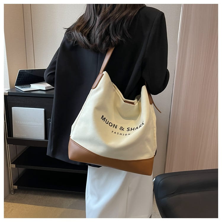 Sac fourre-tout sur toile avec poches à fermeture éclair