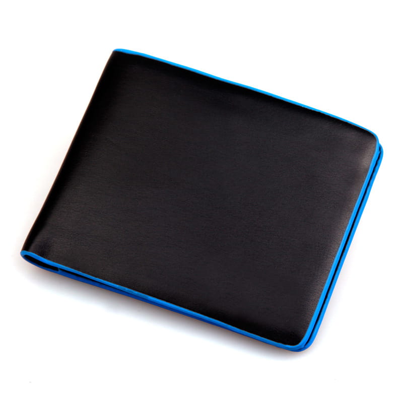 PU Leather Wallet with Secret Compartments for US and CHF Currency