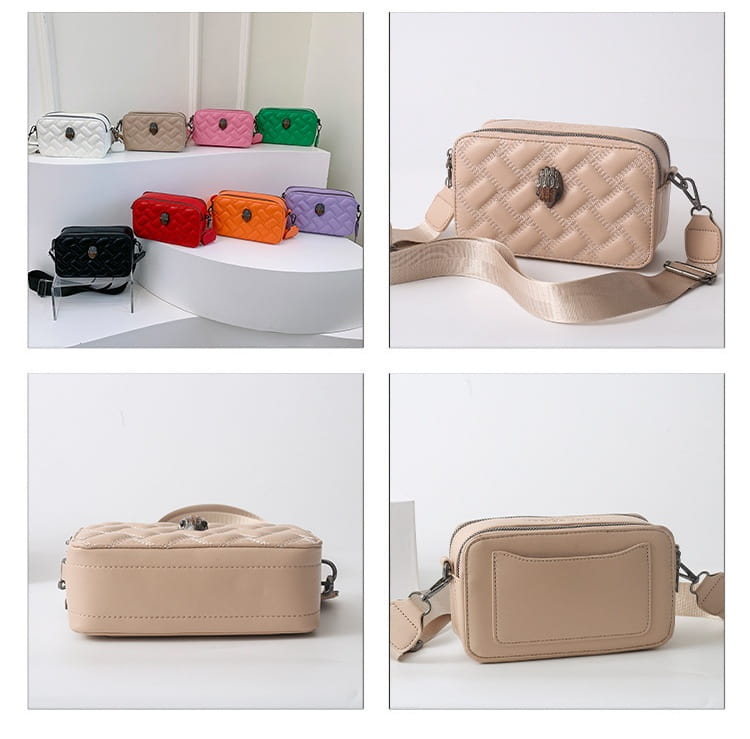 Wide Shoulder Strap Crossbody Bag with Eagle for Daily