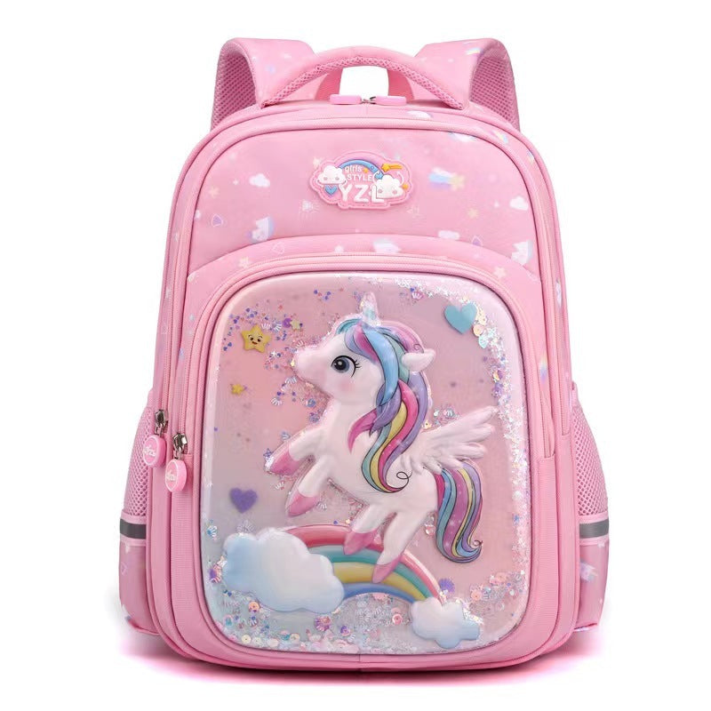 Decompression Waterproof Good-looking Mermaid Children Backpack - Mermaid Magic Backpack for Happy Little Sailors