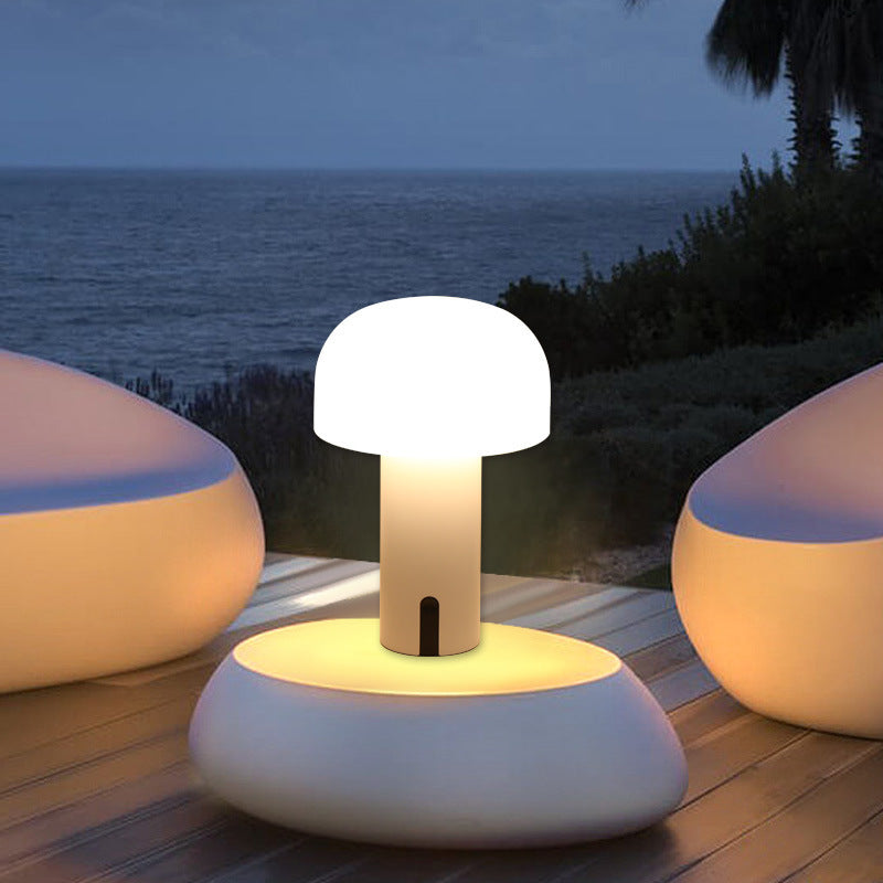 Decorative LED Mushroom Table Lamp with Touch Control for Bedroom Night Light - decorative led mushroom night light