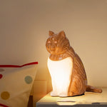 Decorative Night Light with USB Charging for Bedroom and Cat - bedroom usb charging cat decorative night light