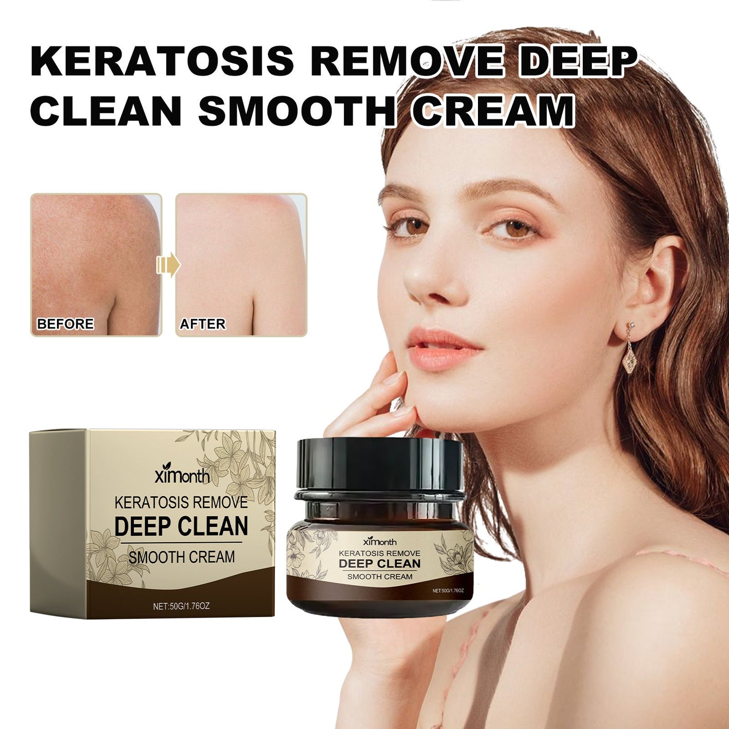 Deep Cleansing Smooth Cream for Pores and Cutin Dredging 50g Body Care Kit - Pore Perfection deep cleansing smooth