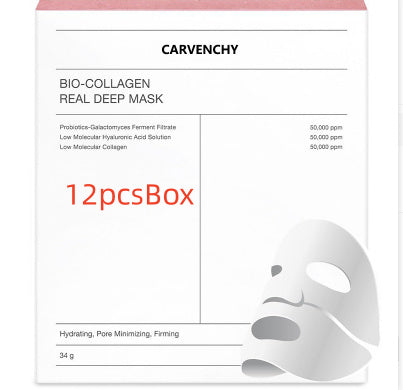 Deep Collagen Overnight Mask The Real Collagen Facial Sheet Masks With Low Molecular Weight Collagen For Elasticity