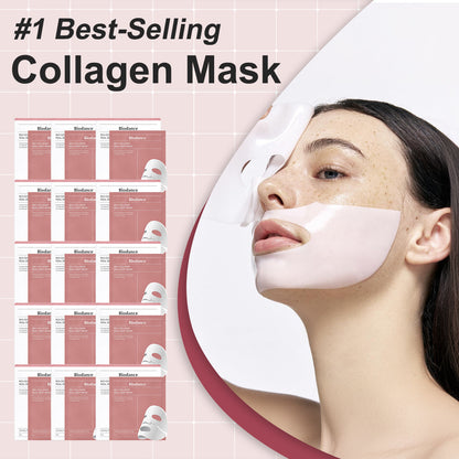 Deep Collagen Overnight Mask The Real Collagen Facial Sheet Masks With Low Molecular Weight Collagen For Elasticity