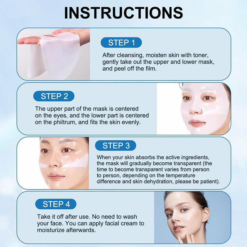 Deep Collagen Overnight Mask The Real Collagen Facial Sheet Masks With Low Molecular Weight Collagen For Elasticity