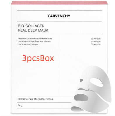 Deep Collagen Overnight Mask The Real Collagen Facial Sheet Masks With Low Molecular Weight Collagen For Elasticity