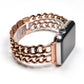 Denim chain strap - Denim Chain Strap in Silver Black Gold Rose Gold