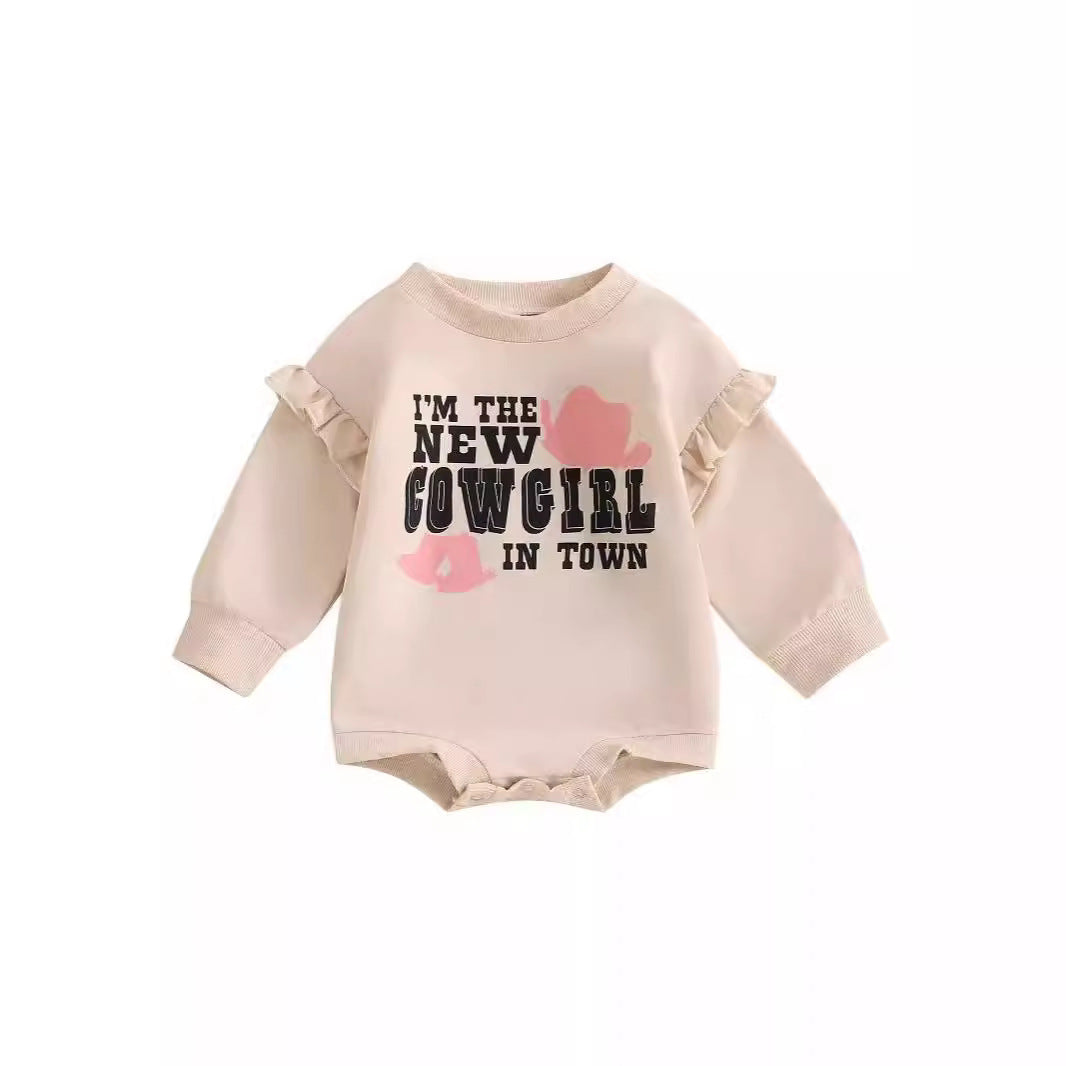 Apricot Baby Pullover for 0-12 Months in Cotton Suitable United States Market - Denim Darling Tiny Terrors Adorable