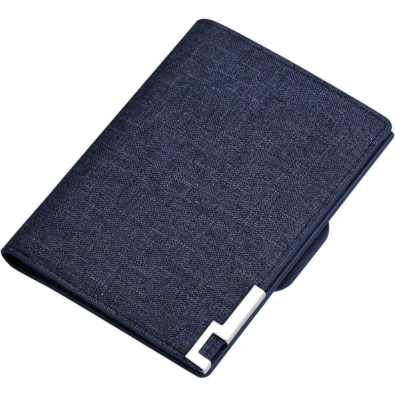Denim Wallet for Men with Card Slots and Coin Pocket in Blue or Black - Funny Creative Youth Adventures united states
