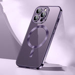 Desert Gold Electroplating Protective Sleeve for iPhone 16 Pro Max - Invisible Armor Your Phone Magnetic transparent