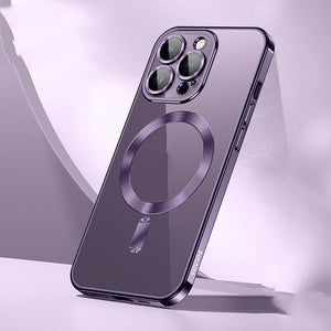 Desert Gold Electroplating Protective Sleeve for iPhone 16 Pro Max - Invisible Armor Your Phone Magnetic transparent