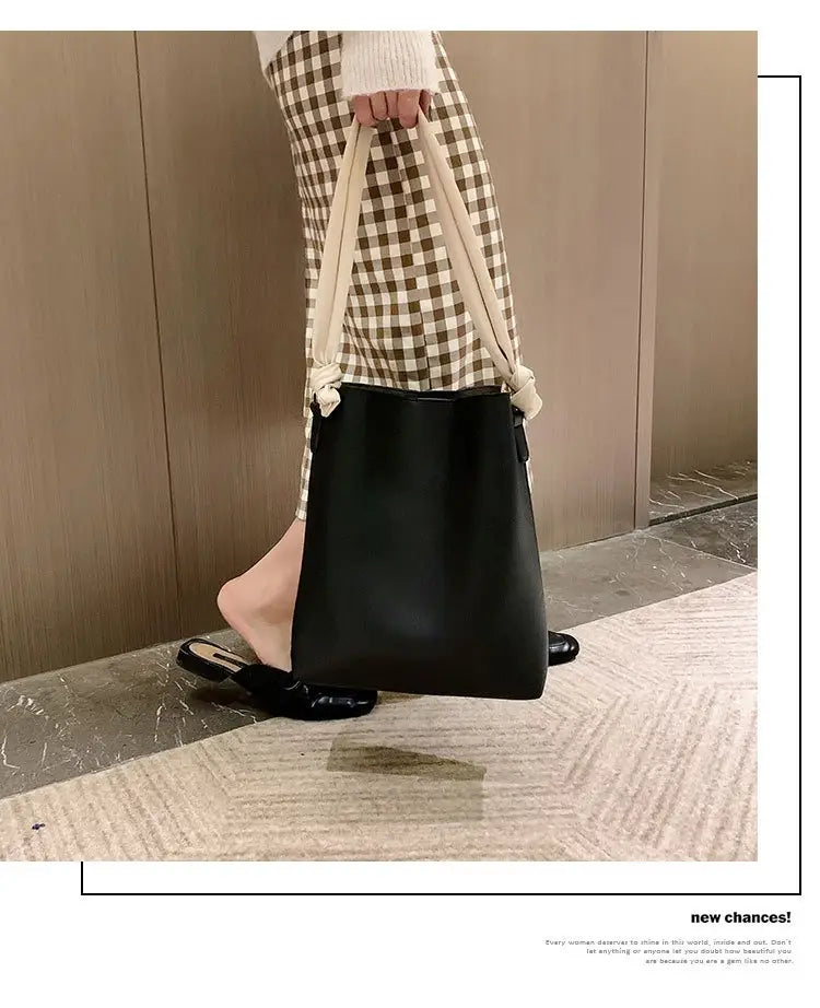 Large Capacity Tote Bag Korean Style with Multiple Pockets for Daily