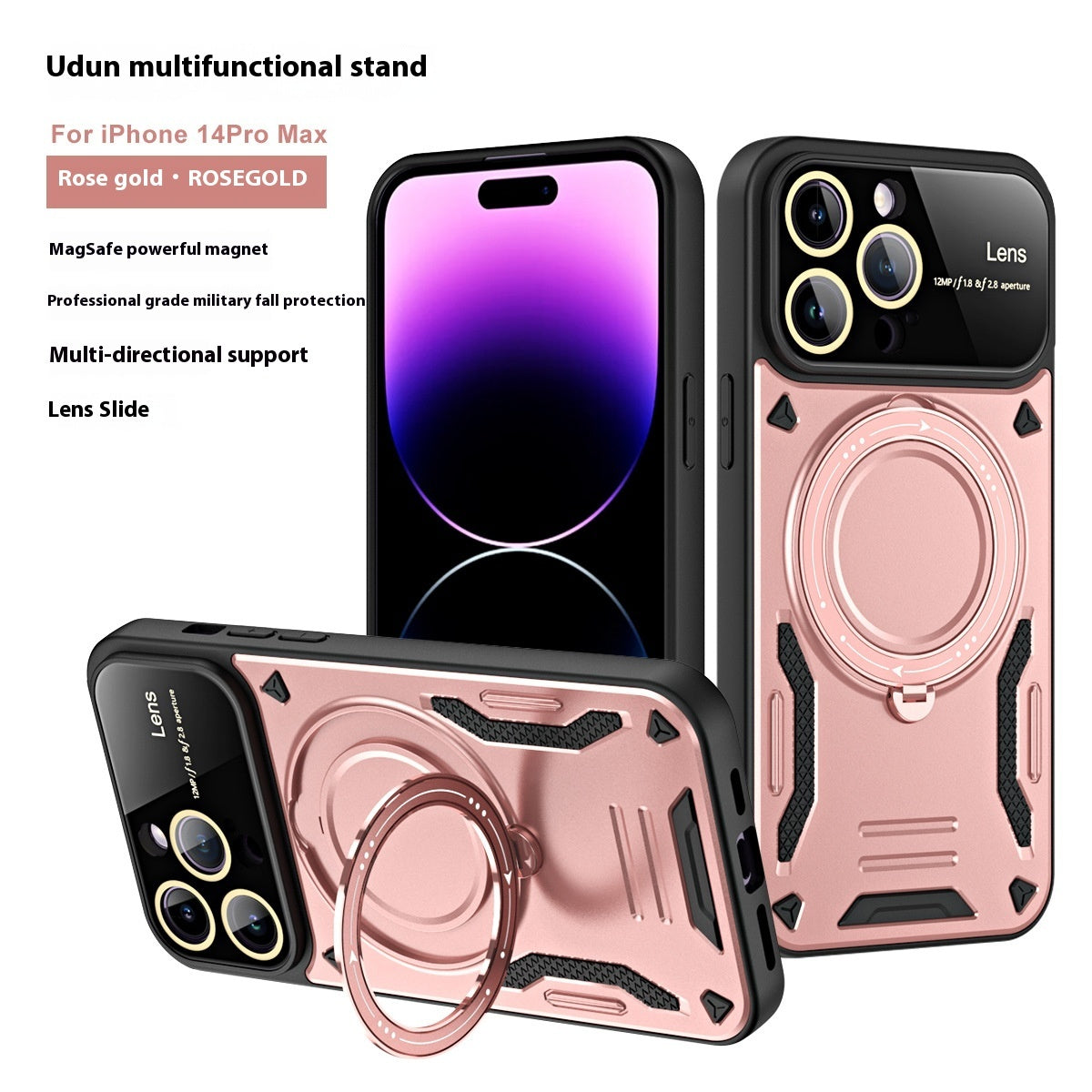 Multifunctional Large Window Magnetic Bracket Phone Case