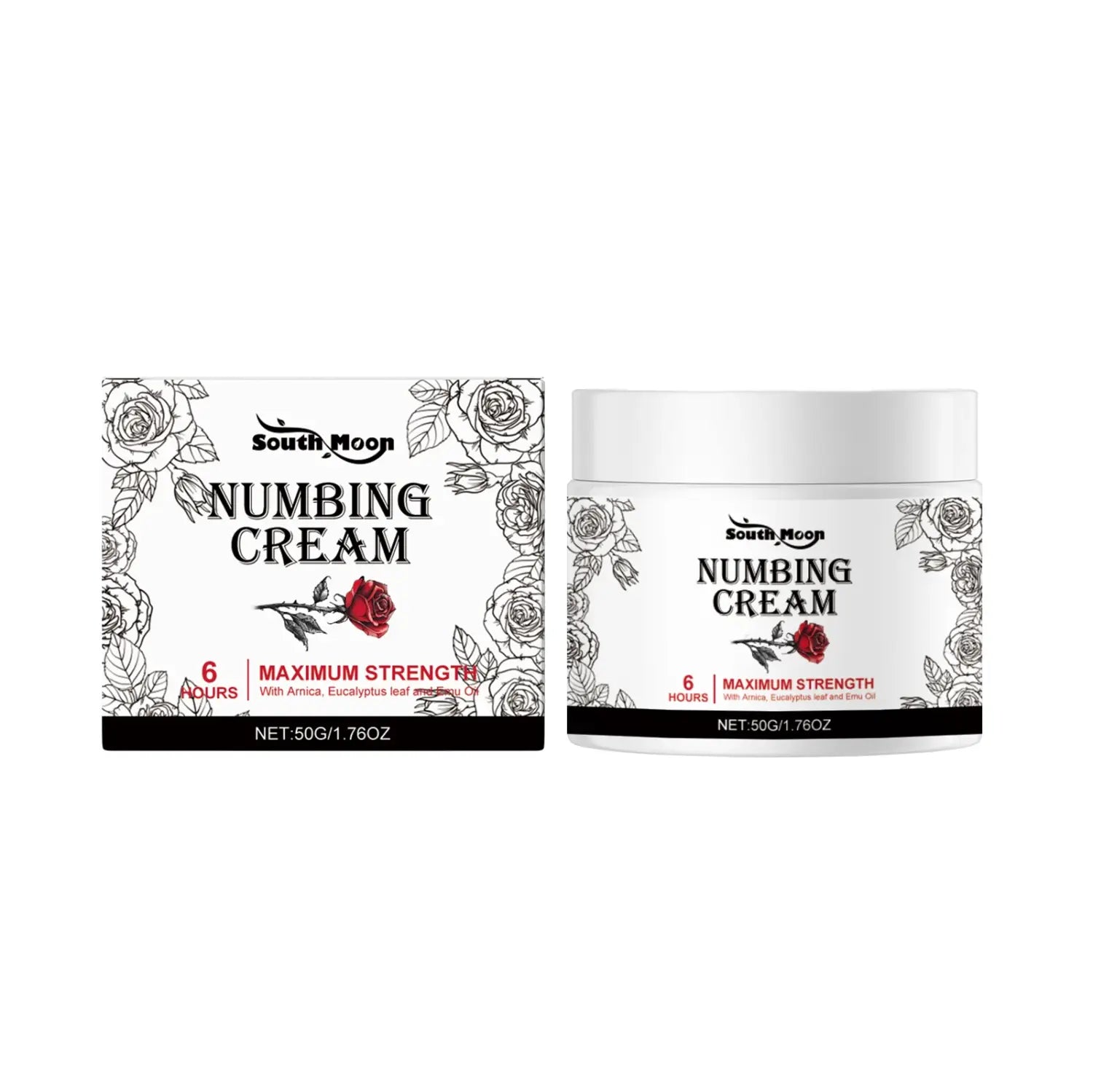 Creme calmante com folhas Arnica Eucalyptus e óleo de emu