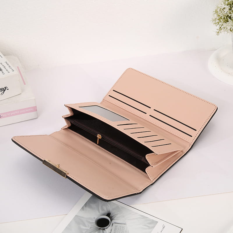 Veekindel polüester -rahakott triipude ja pesu sisekujundusega koduladustamiseks