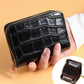 Crocodile Print Multi-functional Anti-degaussing Multi-card Retro Bank Card Bag - Crocodile Print Card Pack