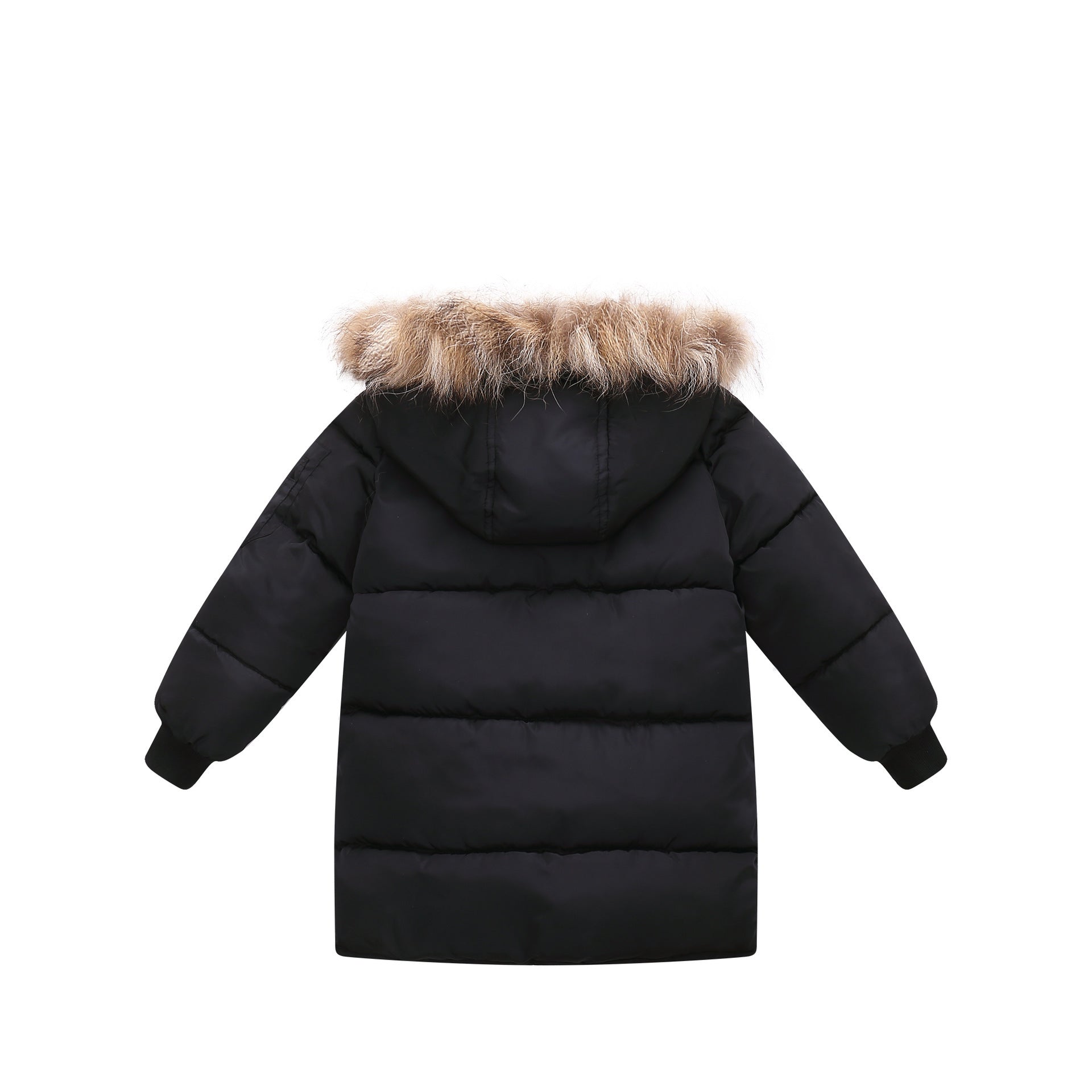 Children’s Down And Wadded Jacket Camouflage Fur Collar Detachable Thickened Warm