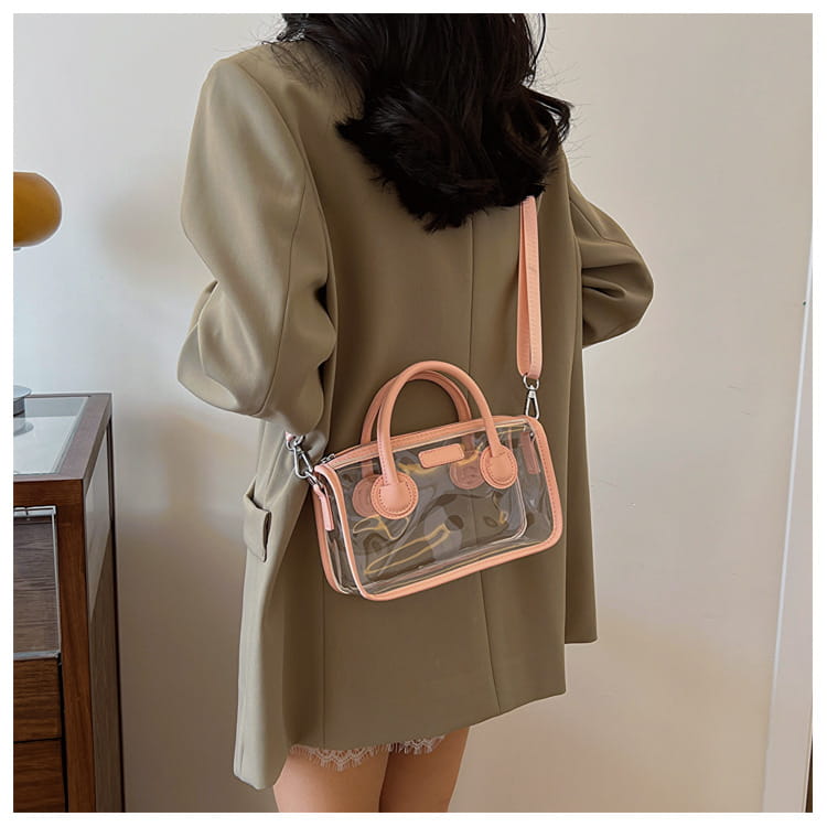 Liten plastreisekoffer Skulderveske for kvinner barn håndbagasje 23cm