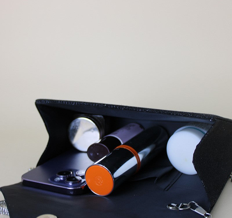 Diamond Flip Square Bag for Dinner Clutch and Party Events - Teleplus dinner clutch diamond flip square bag party