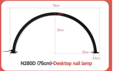 Diamond Half Moon Nail Beauty Shop Desk Light in Various Colors - for Art diamond half moon nail beauty shop lighting