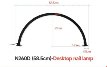 Diamond Half Moon Nail Beauty Shop Desk Light in Various Colors - for Art diamond half moon nail beauty shop lighting