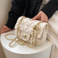 Diamond Pattern Chain Crossbody Bag for Daily - Teleplus Use diamond pattern chain bag