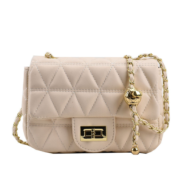 Diamond Pattern Chain Crossbody Bag for Daily - Teleplus Use diamond pattern chain bag