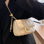 Diamond Pattern Chain Crossbody Bag for Daily - Teleplus Use diamond pattern chain bag