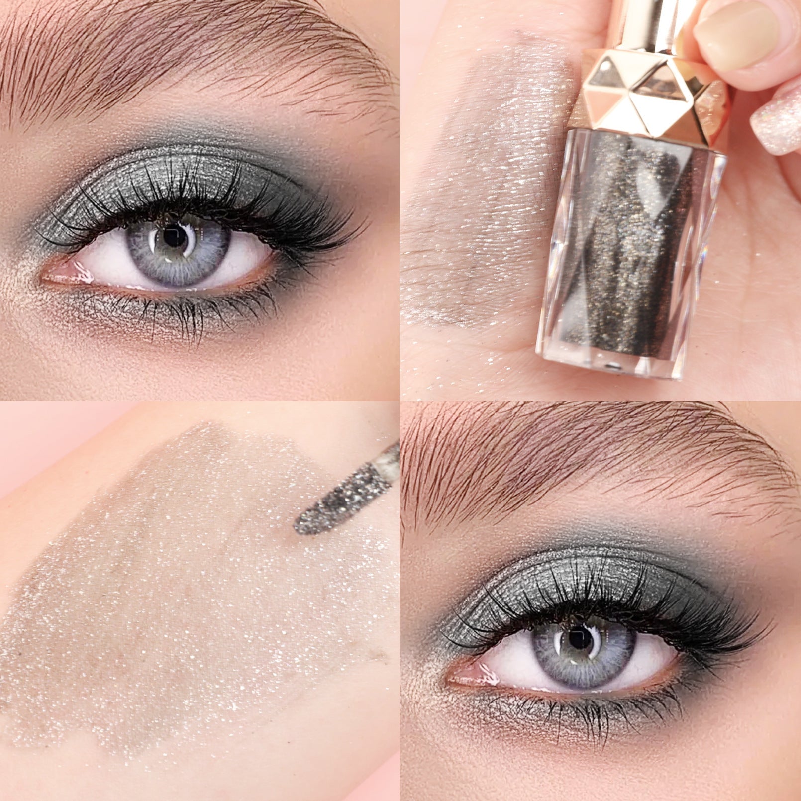 Diamond Pearl Liquid Eye Shadow with Multiple Color Options - Teleplus Colors diamond pearl liquid eye shadow highlight