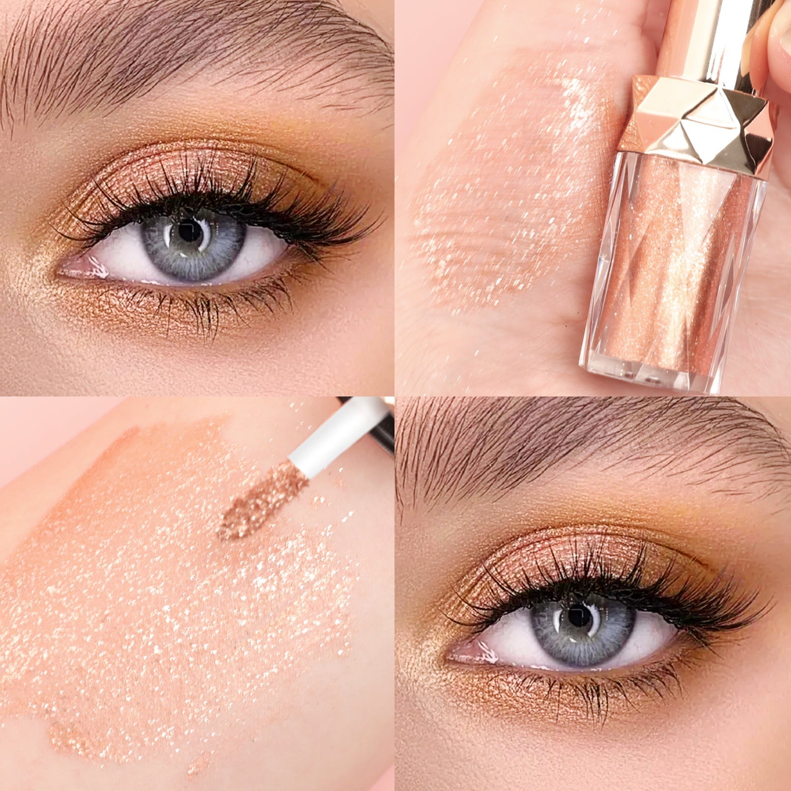 Diamond Pearl Liquid Eye Shadow with Multiple Color Options - Teleplus Colors diamond pearl liquid eye shadow highlight