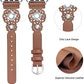 Diamond-studded Layer Leather Smart Watch Strap Leather - Diamond-Studded Leather Smart Watch Strap for All