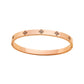 Diamond Titanium Steel Bracelet Design Niche - Titanium Steel Bracelet in Rose Gold and Gold