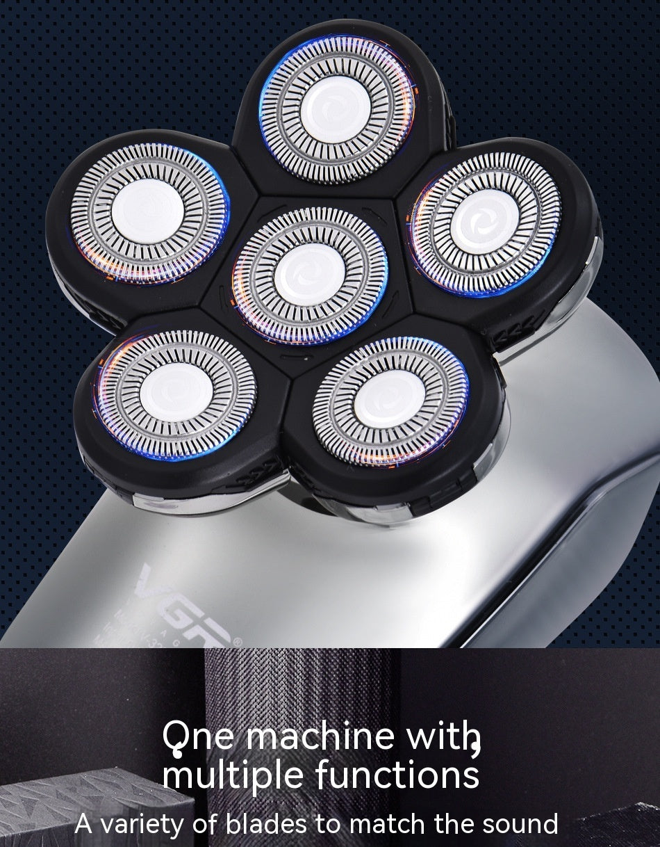 Digital Display Electric Shaver with Power Charging and Fully Washable Design - Teleplus shaver electric digital display