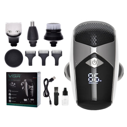 Digital Display Electric Shaver with Power Charging and Fully Washable Design - Teleplus shaver electric digital display