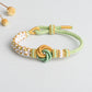 Diy Hand-woven Knot Bracelet Peach Blossom Knot Carrying Strap Wearable Shipping Beading Accessories Bracelet - Peach