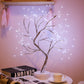 DIY LED Mini Christmas Tree with Copper Wire Garland and Warm White Lights - Teleplus Night Light led night light mini