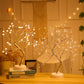DIY LED Mini Christmas Tree with Copper Wire Garland and Warm White Lights - Teleplus Night Light led night light mini