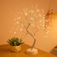 DIY LED Mini Christmas Tree with Copper Wire Garland and Warm White Lights - Teleplus Night Light led night light mini