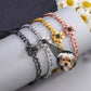 Copper Animal Zodiac Bracelet with Dog Claw Projection in Gold and Black - for Women dog claw projection