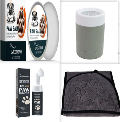 Dog Paw Balm with Shea Butter Oat Aloe Coconut Oil and Vitamin E Moisturizer