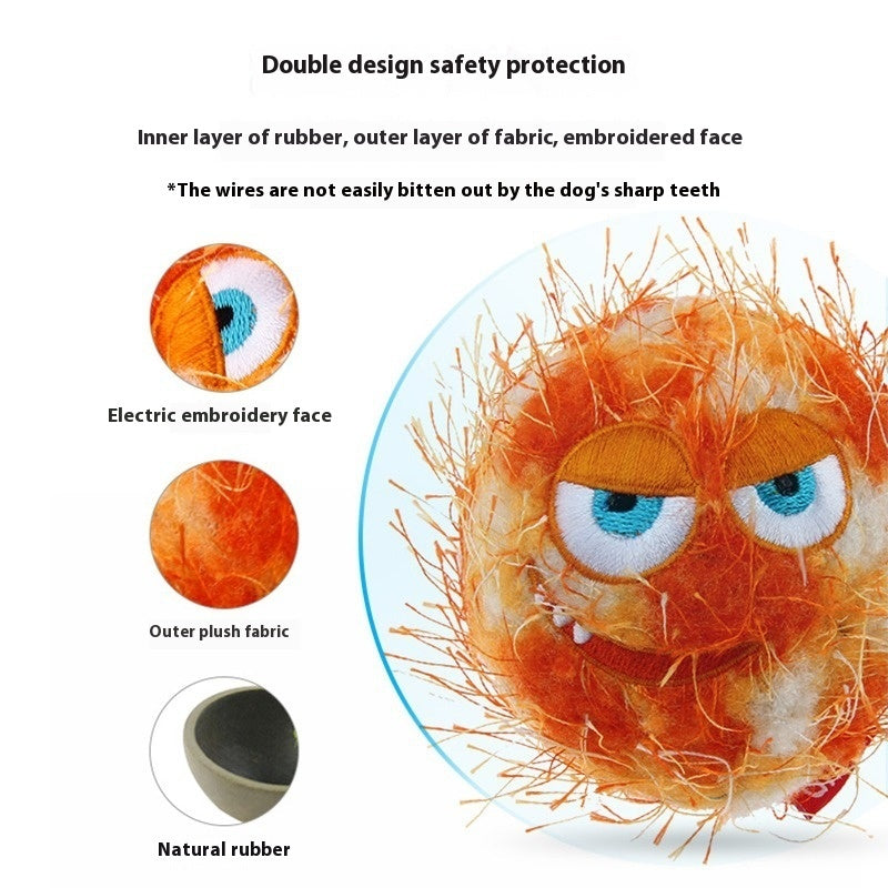 Dog Toy Ball for Teeth Bouncing Chew Orange Yellow Green Rubber Pet - Teleplus dog toy ball teeth bouncing