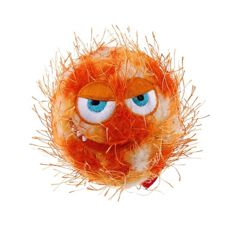 Dog Toy Ball for Teeth Bouncing Chew Orange Yellow Green Rubber Pet - Teleplus dog toy ball teeth bouncing