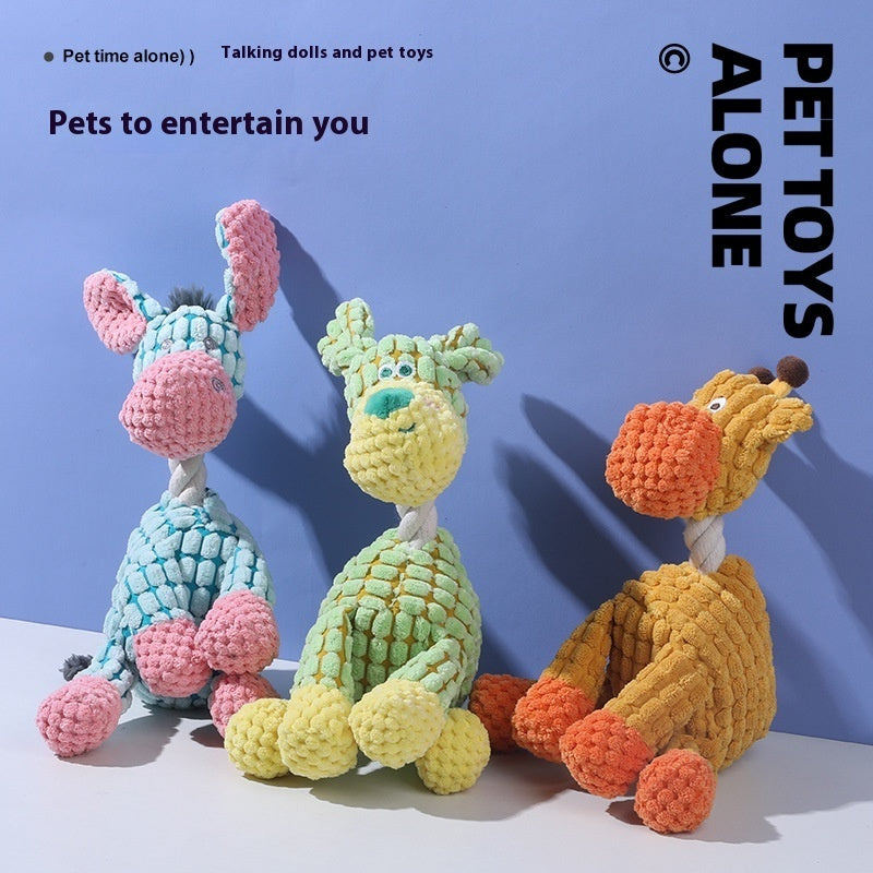 Dog Toys with Molar Fabric Sound Interactive Chew for Pets - Teleplus molar fabric sound